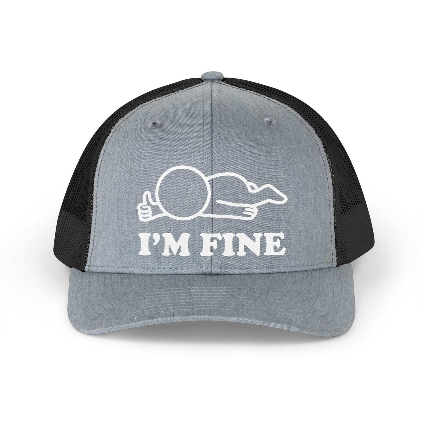 I’m Fine Trucker Hat – Hollow Series Minimalist Cap
