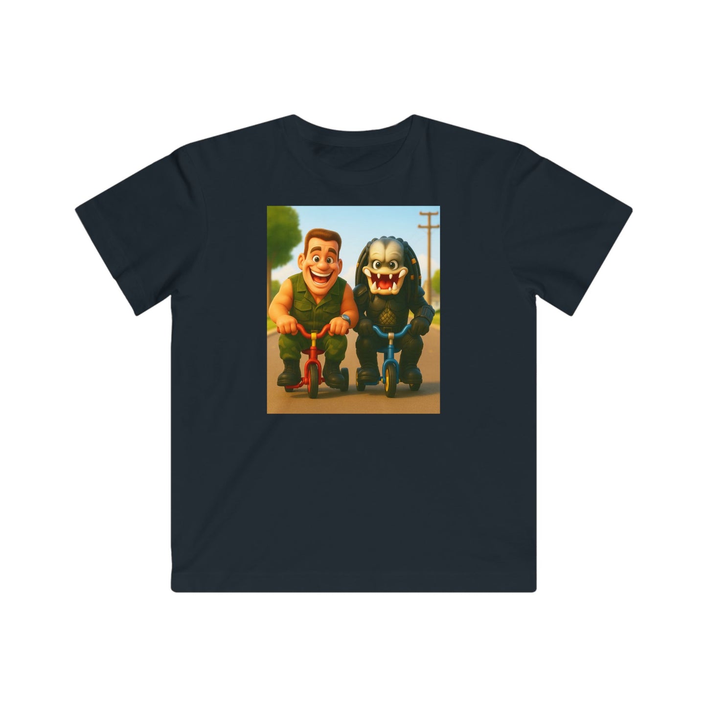 MajorMuscles & CrabFace – Trike Buddies, Kids Tee