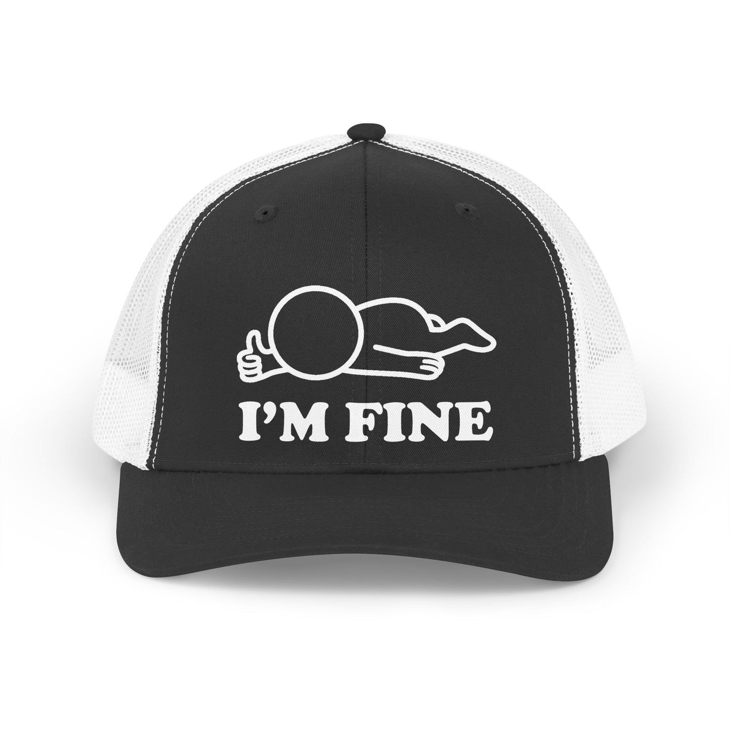I’m Fine Trucker Hat – Hollow Series Minimalist Cap