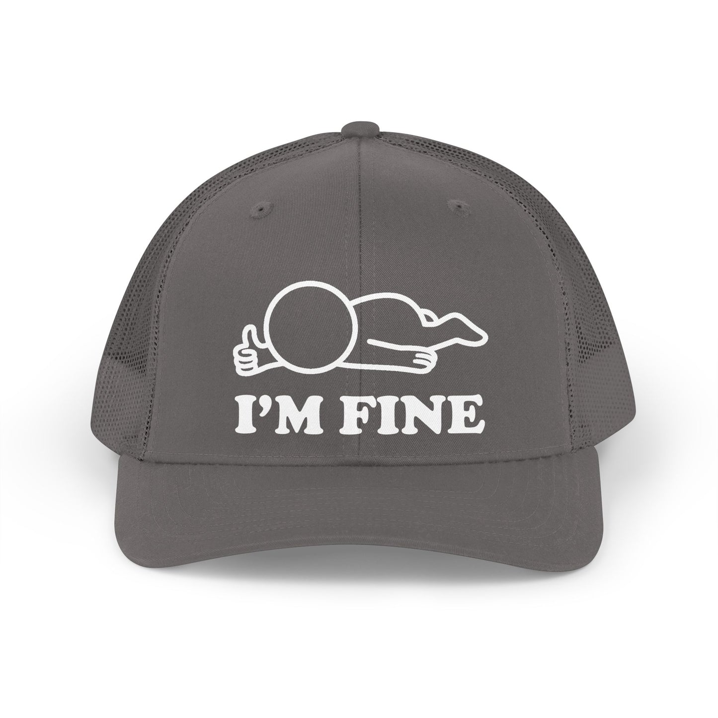I’m Fine Trucker Hat – Hollow Series Minimalist Cap