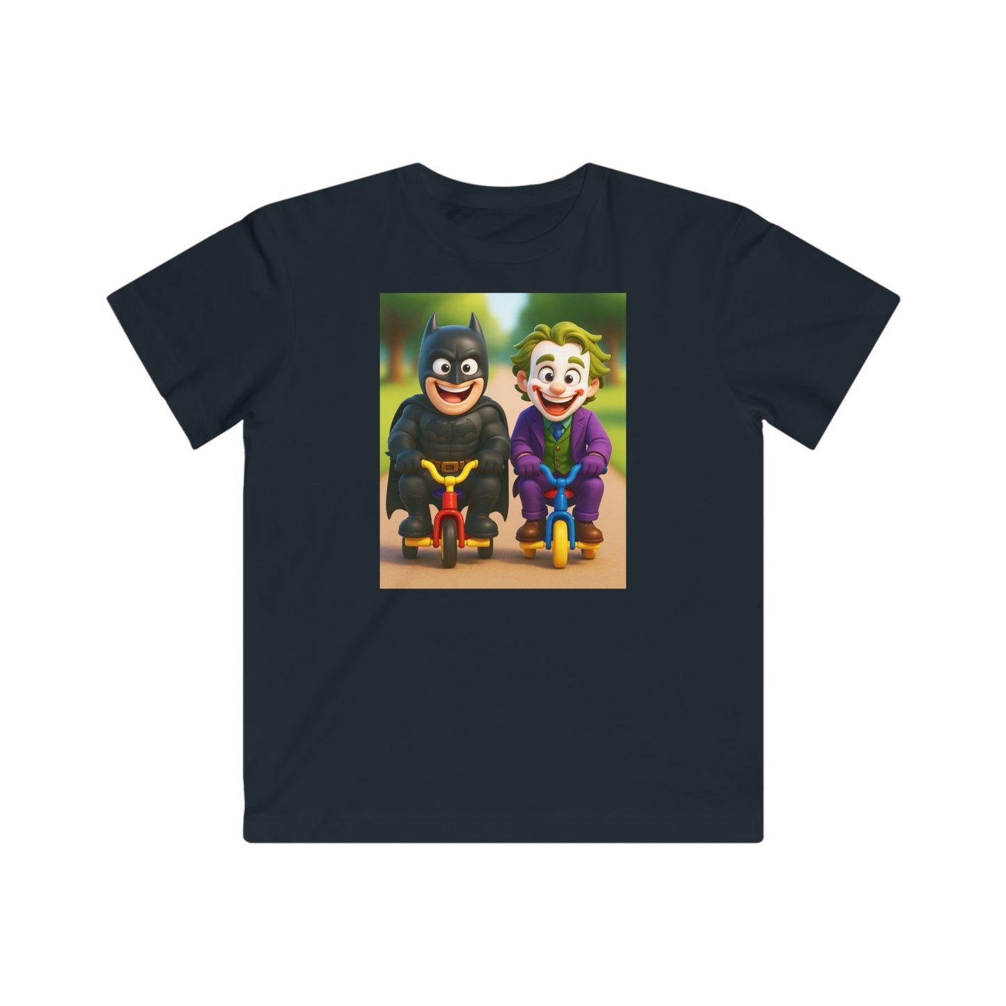 DarkDude & FunMan – Tiny Trike Squad, Kids Tee