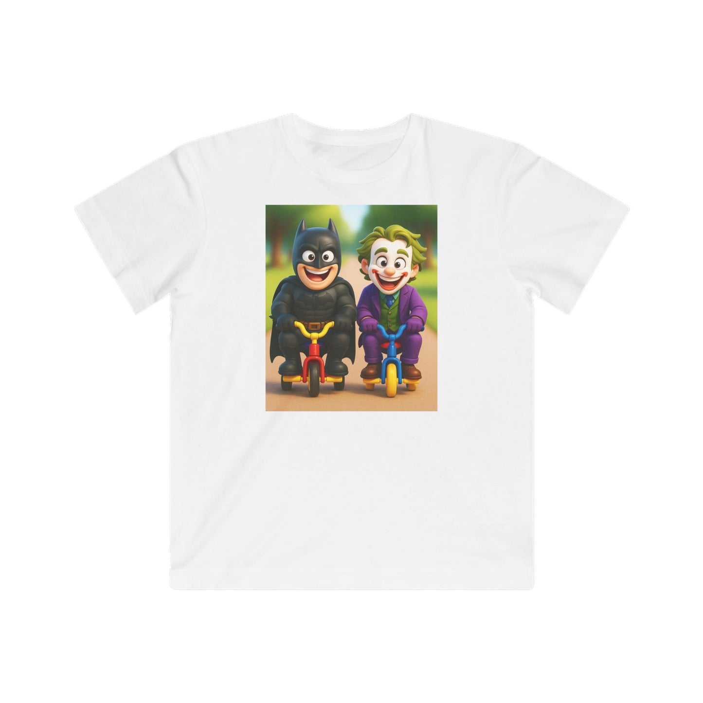 DarkDude & FunMan – Tiny Trike Squad, Kids Tee