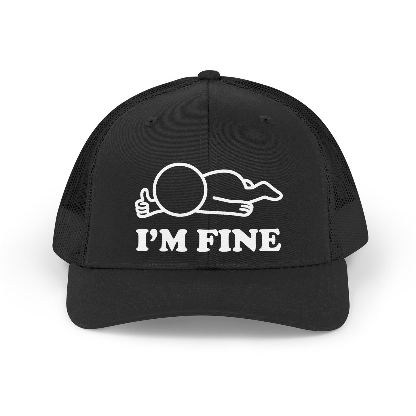 I’m Fine Trucker Hat – Hollow Series Minimalist Cap