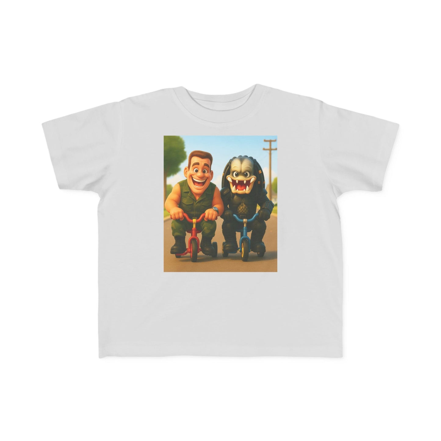 MajorMuscles & CrabFace – Trike Buddies, Toddler Tee